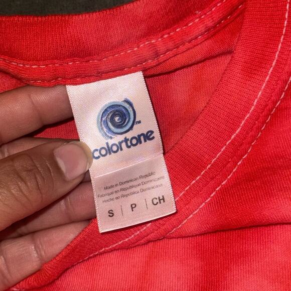 Colortone Dr. Pepper Logo T-Shirt Men Small Red Tie Dye Short Sleeve Graphic - Picture 6 of 7